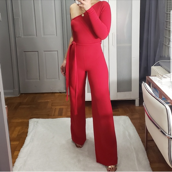"Spicy" Red Jumpsuit NWOT - Picture 4 of 5